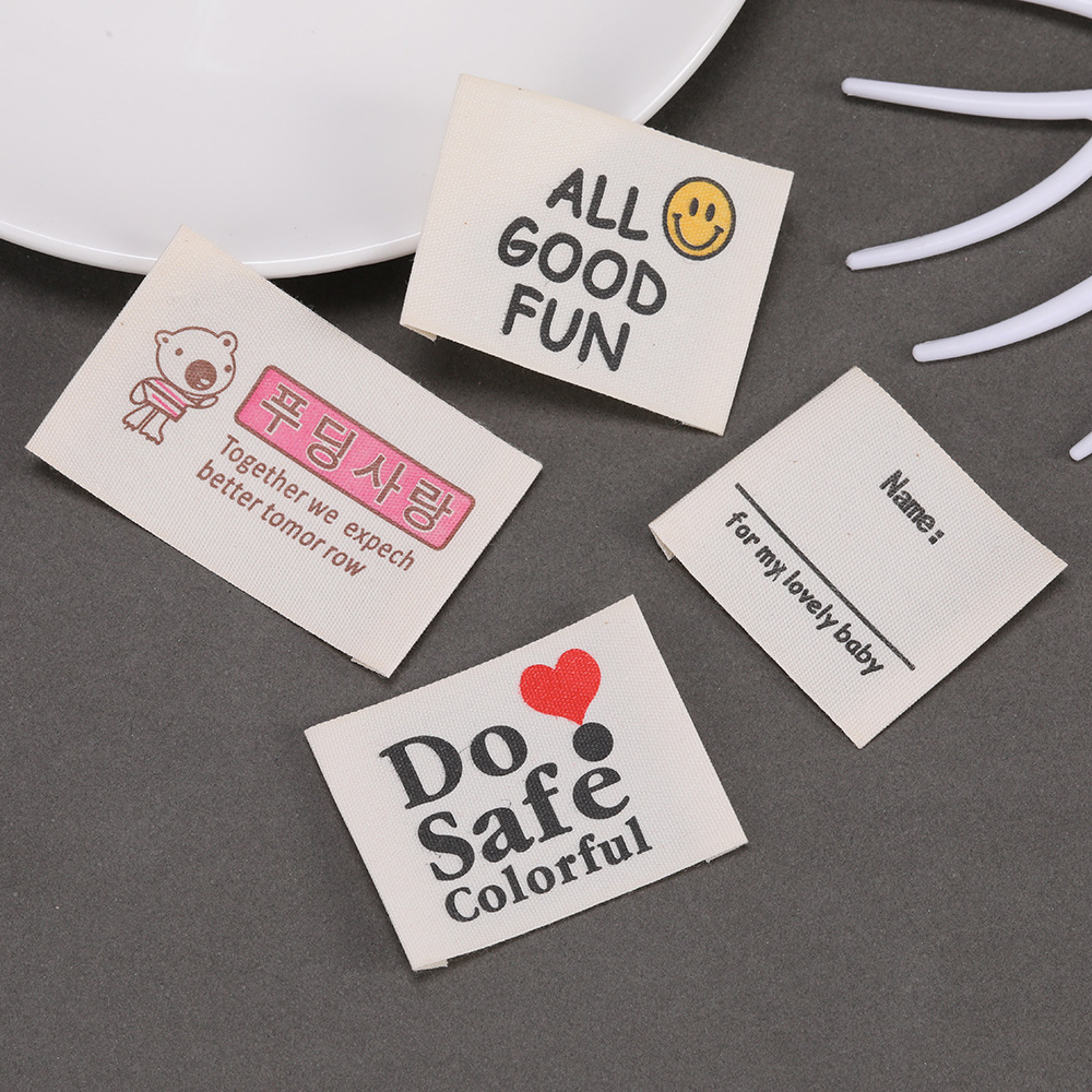 Baby Clothing Organic - Label Kain Katun Custom Cetak Logo