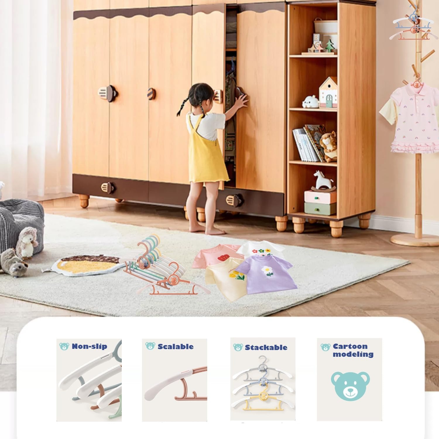 Gantungan Baju Bayi Anti-Selip - Baby Clothing Store ulasan dan harga