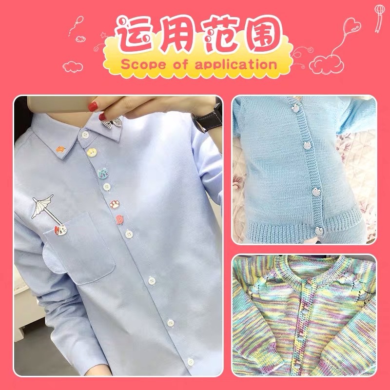 6 Buah Kancing Resin Imut Bayi - Baby Clothing Sewing ulasan dan harga