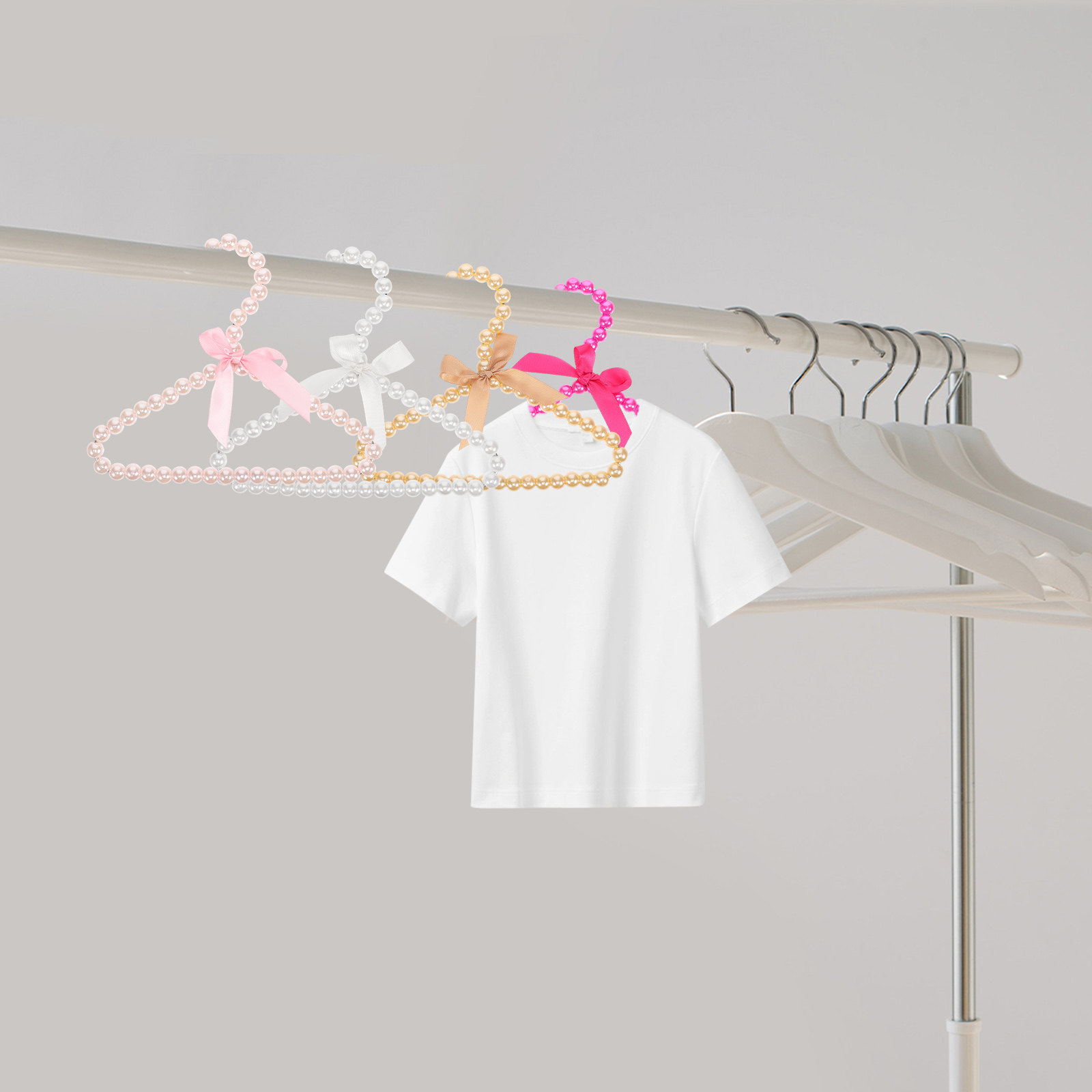 4Pcs Gantungan Pakaian Mutiara - Baby Clothing Storage ulasan dan harga