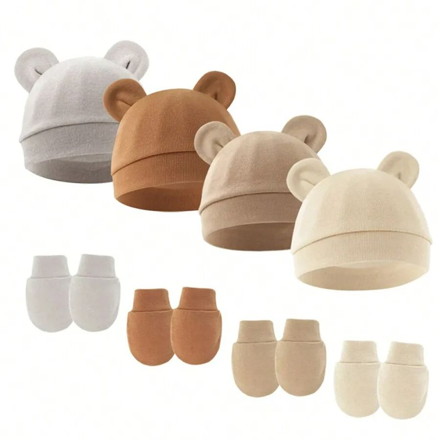 Set Sarung Tangan Topi Bayi Pe - Baby Mittens Scratch ulasan dan harga