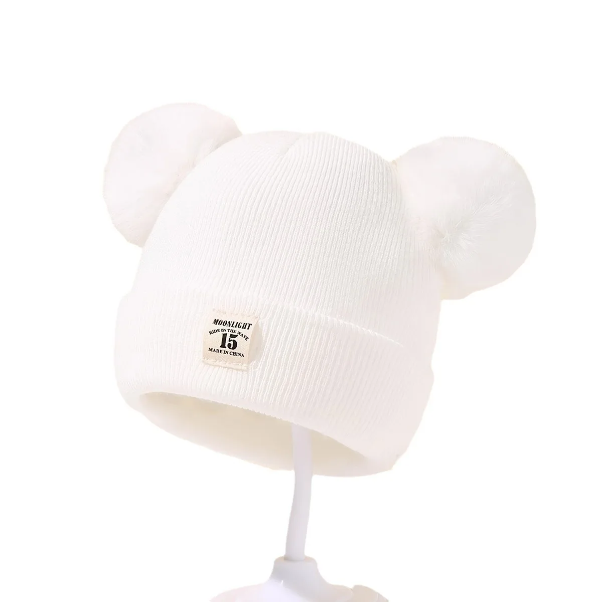 Topi rajut wol warna polos, to - Baby Mittens Scratch ulasan dan harga