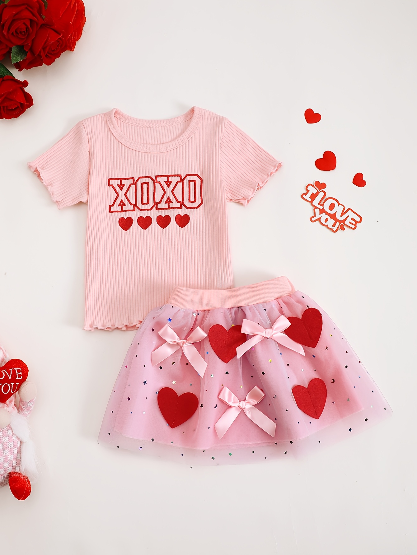 Set Rok Tulle Bordir Huruf XOX - Xoxo Baby Clothing ulasan dan harga